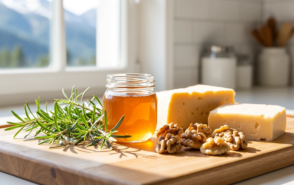 Frische alpine Zutaten
